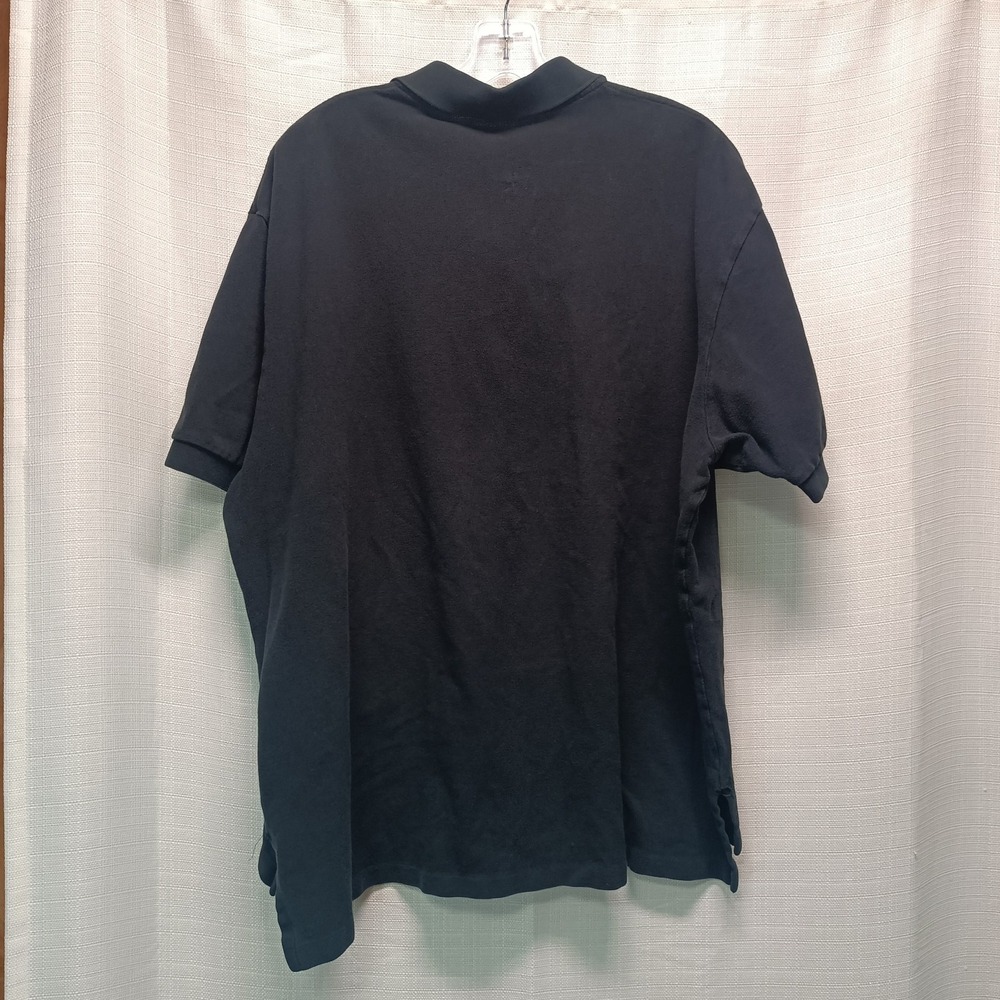 Polo Ralph Lauren Men's XXL Black Cotton Polo Purple‎ Pony Embroidered Shirt - Picture 7 of 7